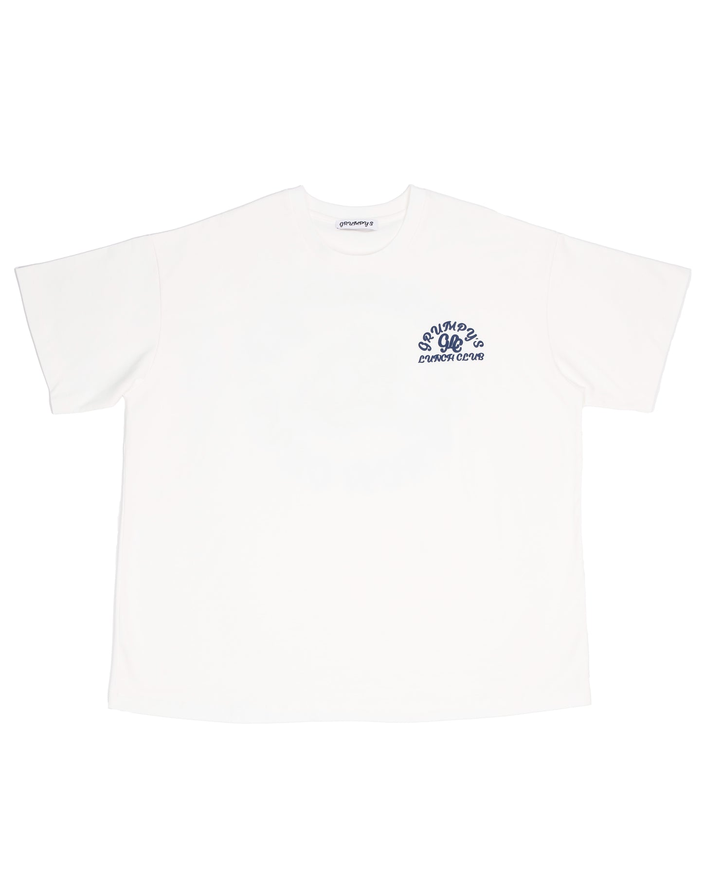 GRUMPY'S WHITE PUFF FOAM LOGO T-SHIRT
