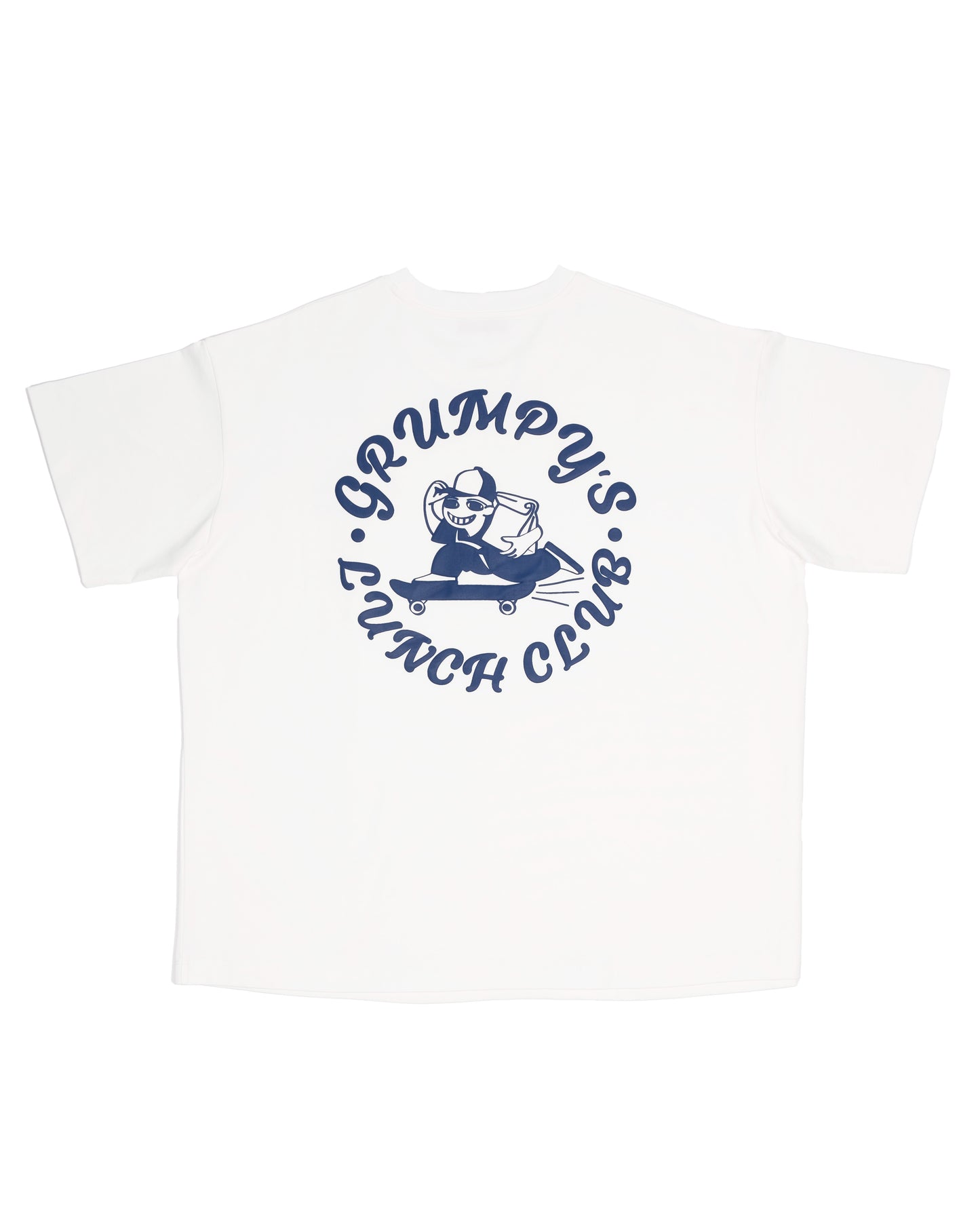 GRUMPY'S WHITE PUFF FOAM LOGO T-SHIRT