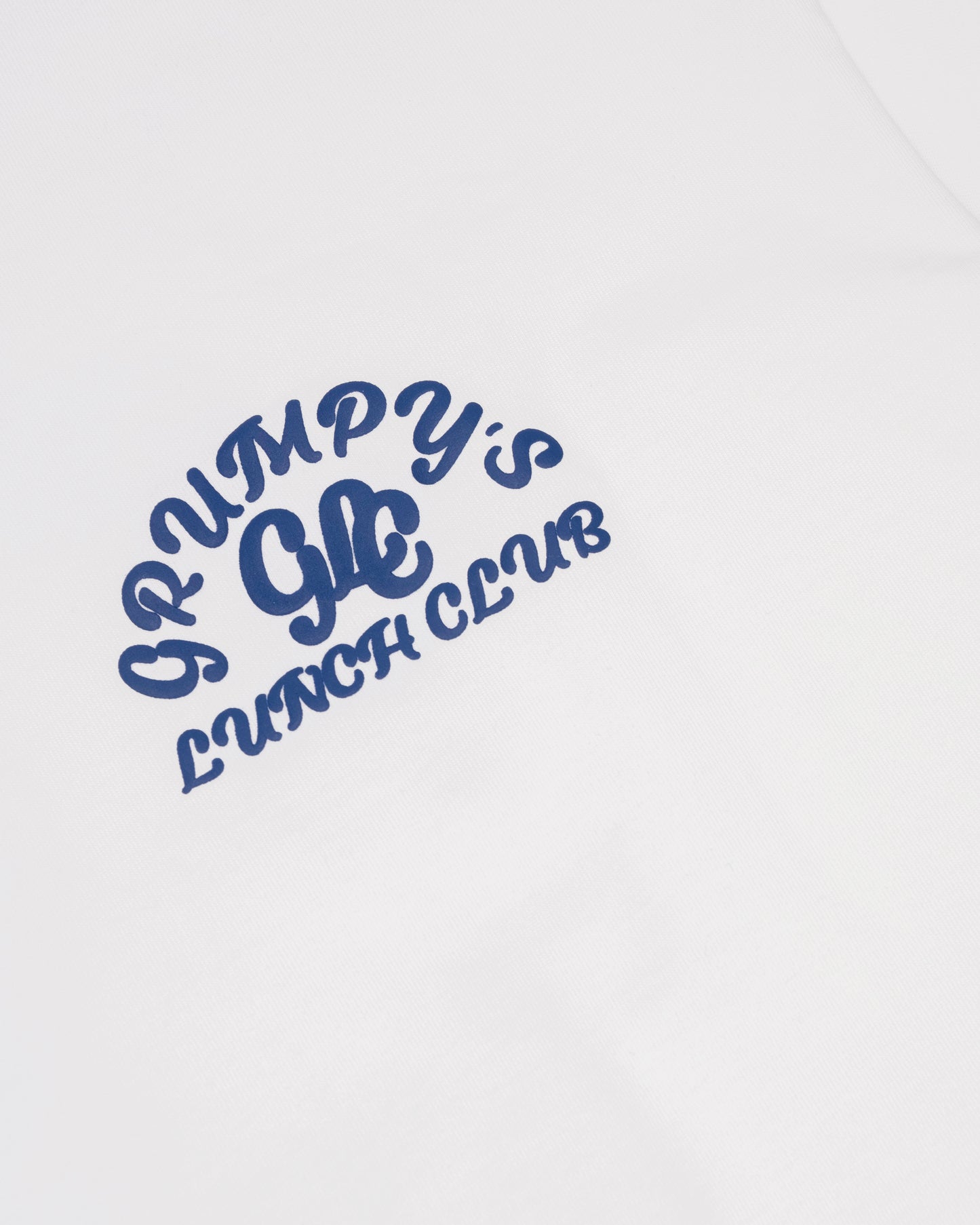 GRUMPY'S WHITE PUFF FOAM LOGO T-SHIRT