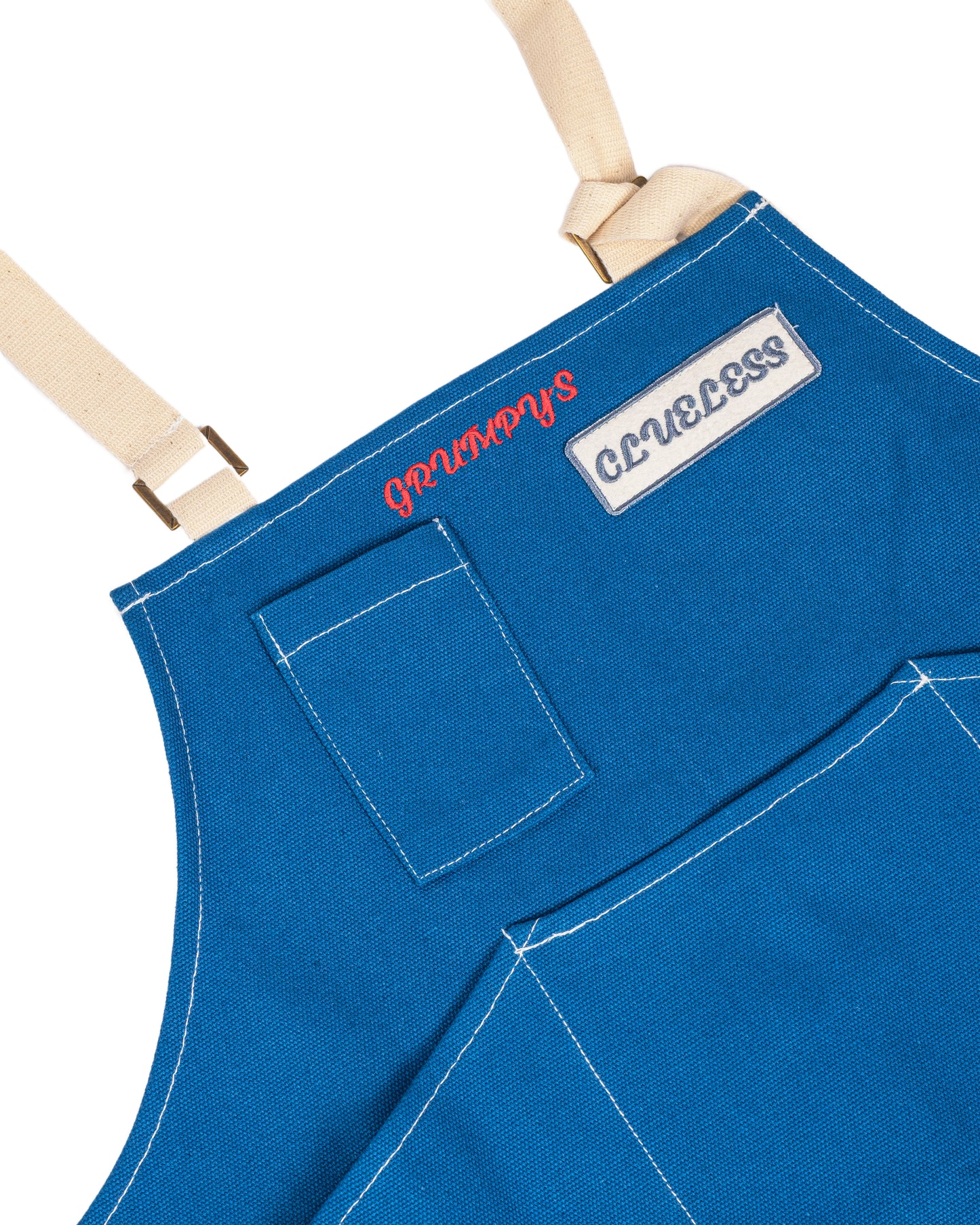 GRUMPY'S BLUE WORKER APRON