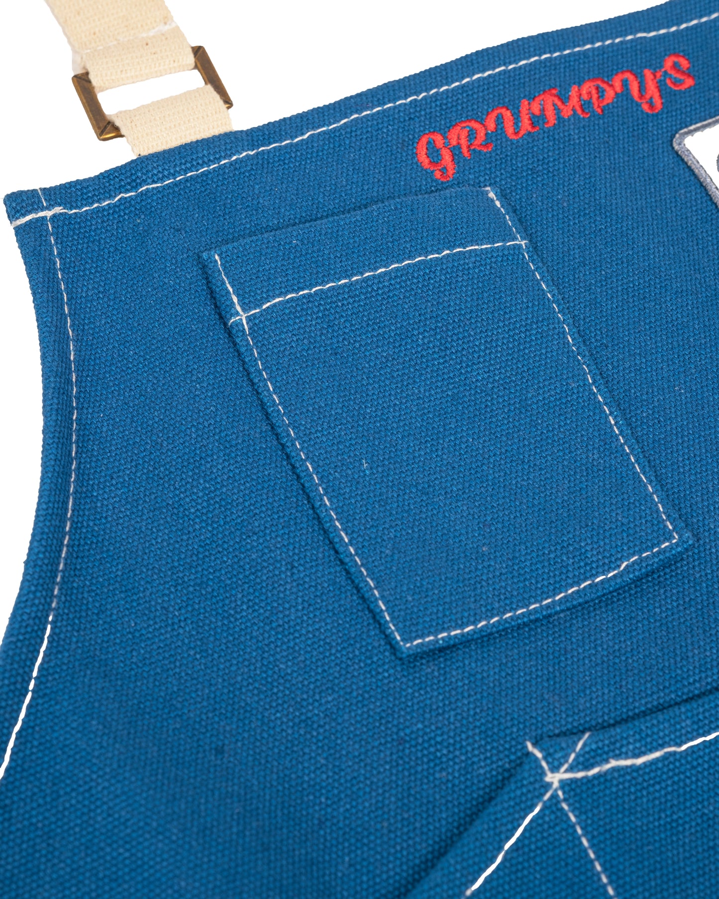 GRUMPY'S BLUE WORKER APRON