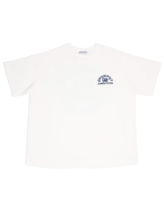 GRUMPY'S WHITE PUFF FOAM LOGO T-SHIRT