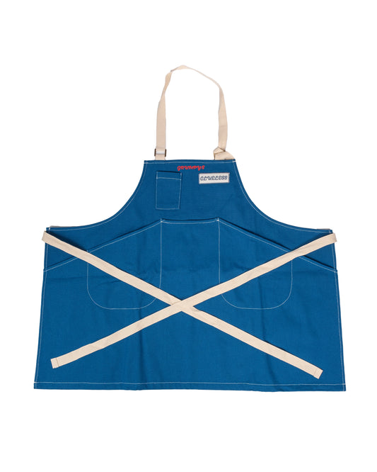 GRUMPY'S BLUE WORKER APRON